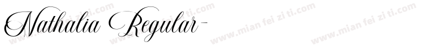 Nathalia Regular字体转换